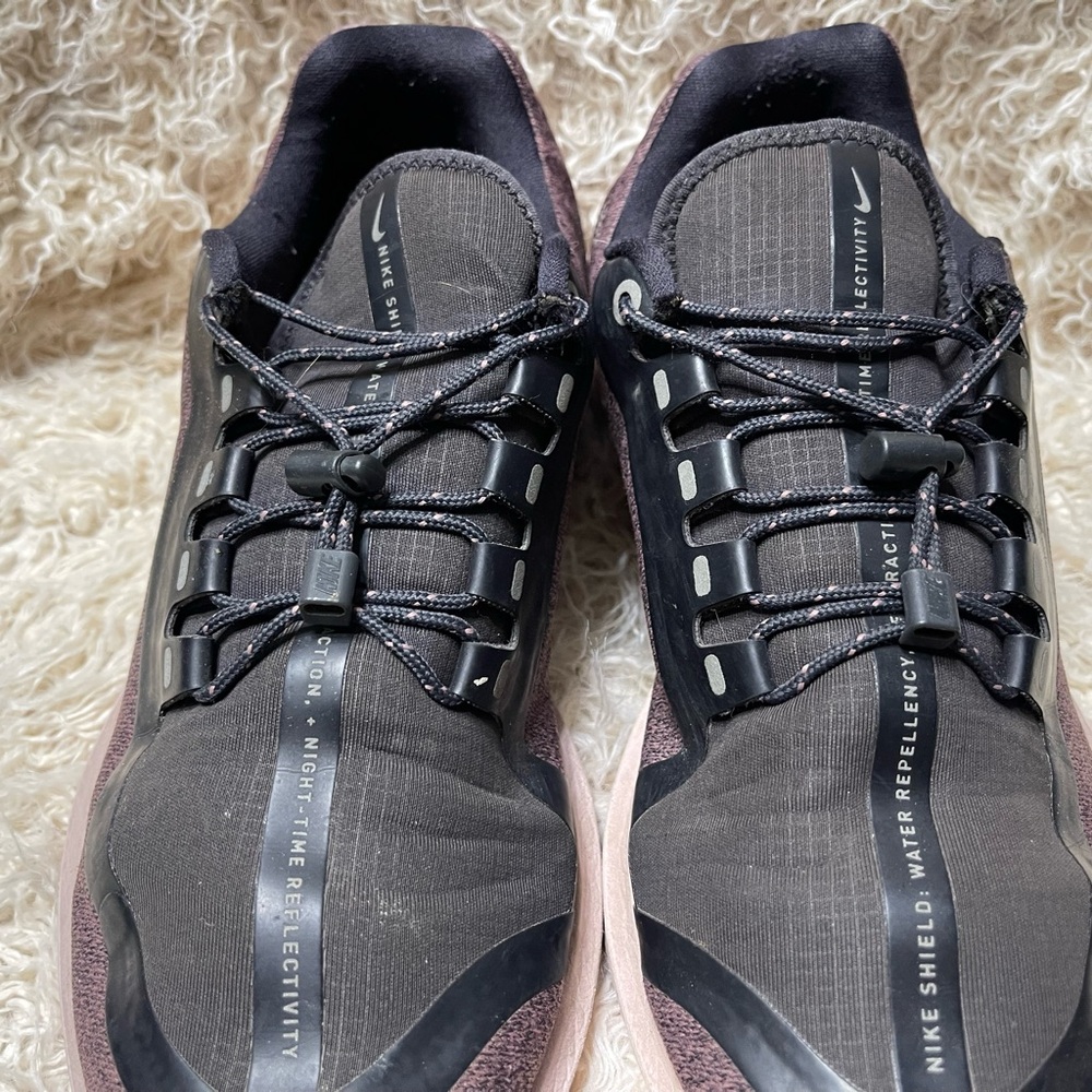 Nike women’s Shield Sneakers - Plum and Black - Picture 3 of 6